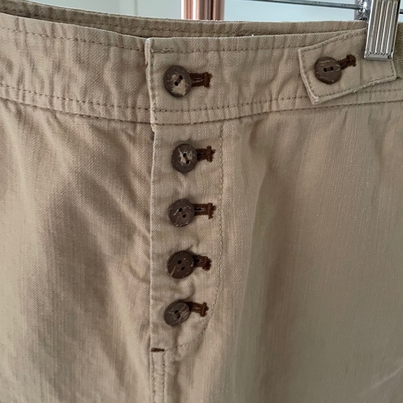 Anthropologie Button Fly Mini Skirt - Picture 6 of 9